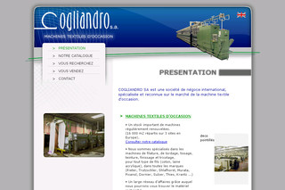 Aperçu visuel du site http://www.cogliandro.com