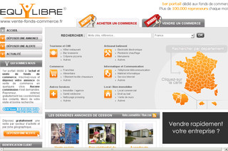 Aperçu visuel du site http://www.vente-fonds-commerce.fr