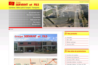 Aperçu visuel du site http://www.servant-et-fils.fr/