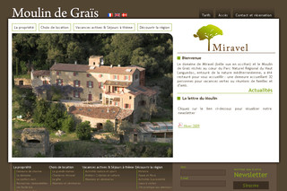 Aperçu visuel du site http://www.miravel.eu