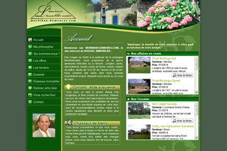 Aperçu visuel du site http://www.morbihan-demeures.com