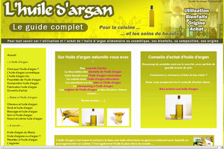 Aperçu visuel du site http://www.huile-argan-naturelle.com