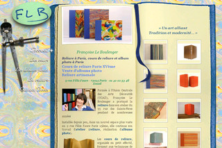 Aperçu visuel du site http://www.reliureflb.com