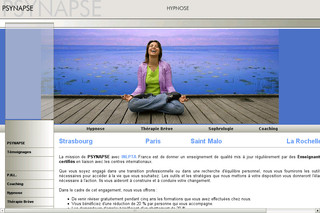 Aperçu visuel du site http://www.psynapse.fr