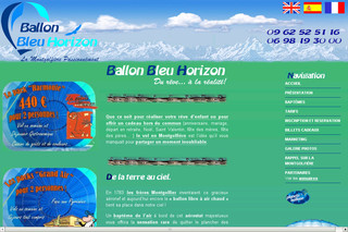 Aperçu visuel du site http://www.ballon-bleu-horizon.fr