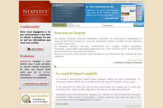 Aperçu visuel du site http://www.nexperty.fr