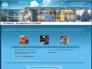 Aperçu visuel du site http://www.automasys.fr