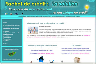 Aperçu visuel du site http://www.credit-rachat-simulation.com