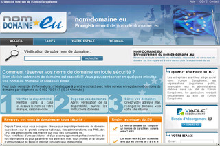Aperçu visuel du site http://www.nom-domaine.eu