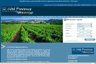 Aperçu visuel du site http://www.immo-bilierprovence.com