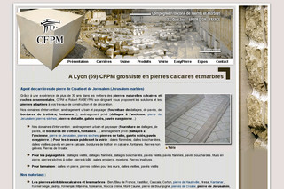 Aperçu visuel du site http://www.cfpm-pierres-marbres.fr