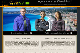 Aperçu visuel du site http://www.cybercomm-referencement.fr/