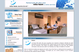 Aperçu visuel du site http://www.reha-team.fr