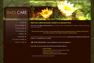 Aperçu visuel du site http://www.badicare.com 