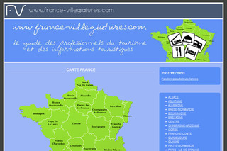 Aperçu visuel du site http://www.france-villegiatures.com
