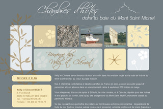 Aperçu visuel du site http://www.chambres-hotes-mont-saint-michel.com
