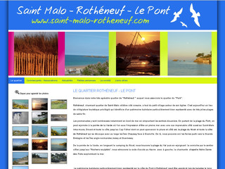 Aperçu visuel du site http://www.saint-malo-rotheneuf.com
