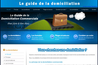 Aperçu visuel du site http://www.domiciliation-entreprise-commerciale.com