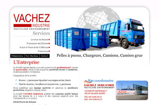 Vachez - Location de camion benne et Traitement des déchets 38 - Vachez-industrie.com