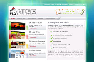Aperçu visuel du site http://www.creation-site-web-nice.com