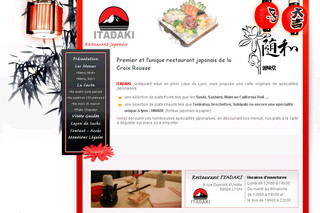 Aperçu visuel du site http://www.itadaki.fr