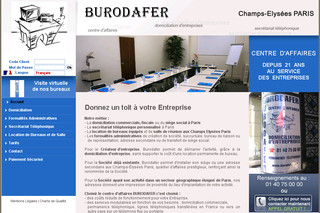 Aperçu visuel du site http://www.burodafer.com