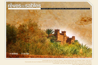 Aperçu visuel du site http://www.revesdesables.com