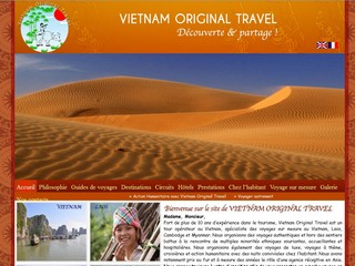 Aperçu visuel du site http://www.vietnamoriginal.com