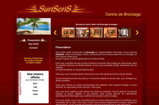 Aperçu visuel du site http://www.sunsens.fr