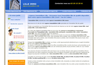 Aperçu visuel du site http://www.lille-immo.fr