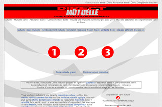 Aperçu visuel du site http://www.directmutuelle.fr