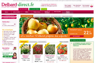 Aperçu visuel du site http://www.delbard-direct.fr