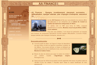 Aperçu visuel du site http://www.aa-finances.fr