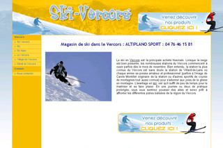 Aperçu visuel du site http://www.ski-vercors.fr