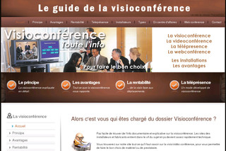 Aperçu visuel du site http://www.visioconference-video-conference.com