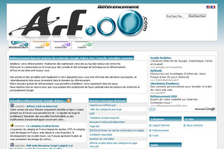 Aperçu visuel du site http://www.arfooo.com