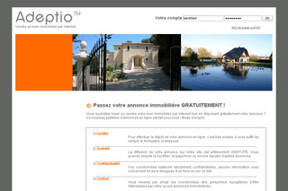 Aperçu visuel du site http://www.passer-annonce-immobiliere.adeptio.fr