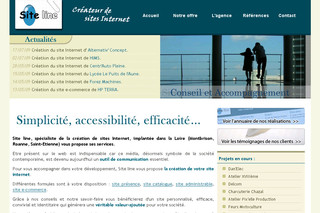 Aperçu visuel du site http://www.siteline.fr