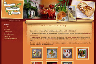 Aperçu visuel du site http://www.relais-sthubert.com