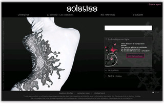 Aperçu visuel du site http://www.solstiss.com