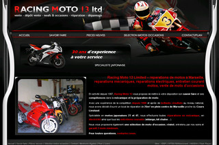 Aperçu visuel du site http://www.racing-moto-13.com