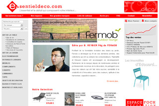 Aperçu visuel du site http://www.e-sentieldeco.com