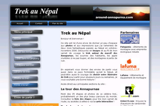 Aperçu visuel du site http://www.around-annapurna.com/