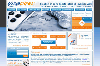 Aperçu visuel du site http://www.axecibles.com