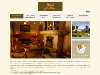 Aperçu visuel du site http://www.riadmalika.com/