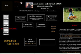 Aperçu visuel du site http://www.educateurcanin.com