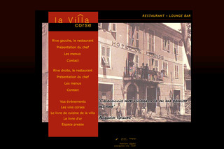 Aperçu visuel du site http://www.lavillacorse.com