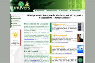 Aperçu visuel du site http://www.linuvers.com