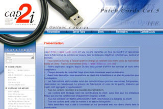 Aperçu visuel du site http://www.cap2i.com