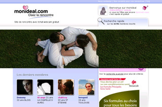 Monideal.com - Site de rencontre pour célibataires